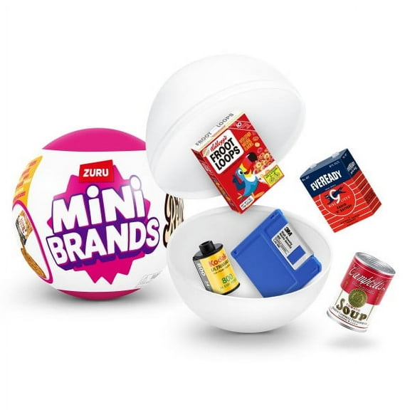 Mini Brands Retro Blindbox Capsule, Collectible Unbox Surprise Toy for Kids, Teens & Adults Ages 3+ by ZURU