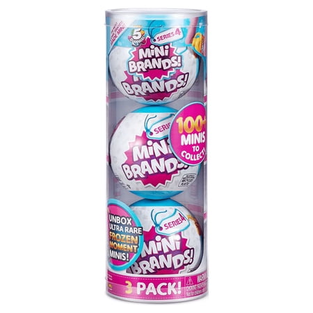 Mini Brands Series 4 Mystery Capsule (3 Pack) by ZURU Child Unboxing Toys