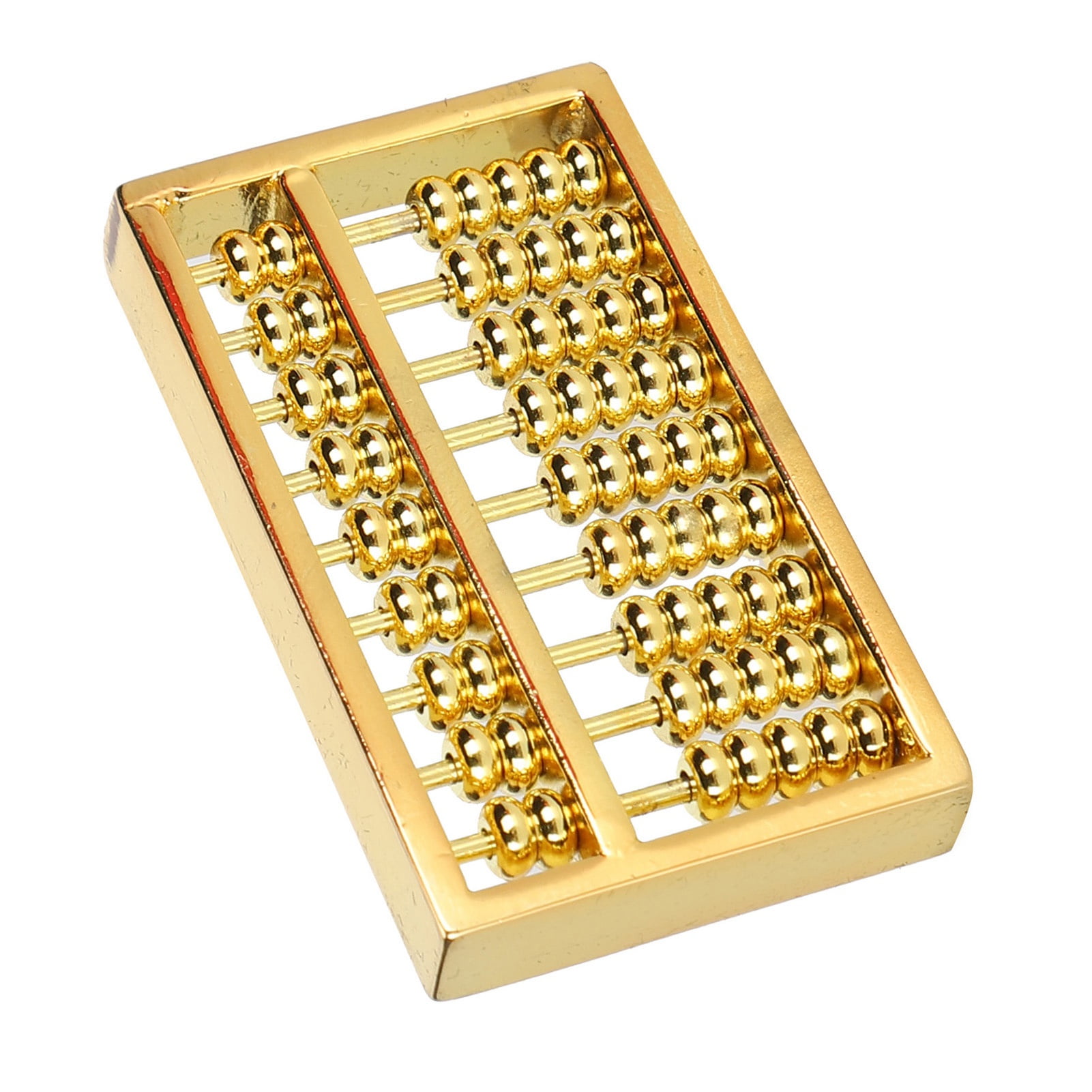 Mini Brass Abacus 9 Gears Chinese Math Calculating Tool for Kids Adult ...