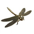 thumbnail image 1 of Mini Brass Dragonfly Casting Animal Figurine Retro Style Metal Sculpture Home Desktop Craft Decoration, 1 of 6