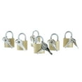 Walmart Mini Brass Padlocks, Set of 6, Small Security Locks with Keys ...