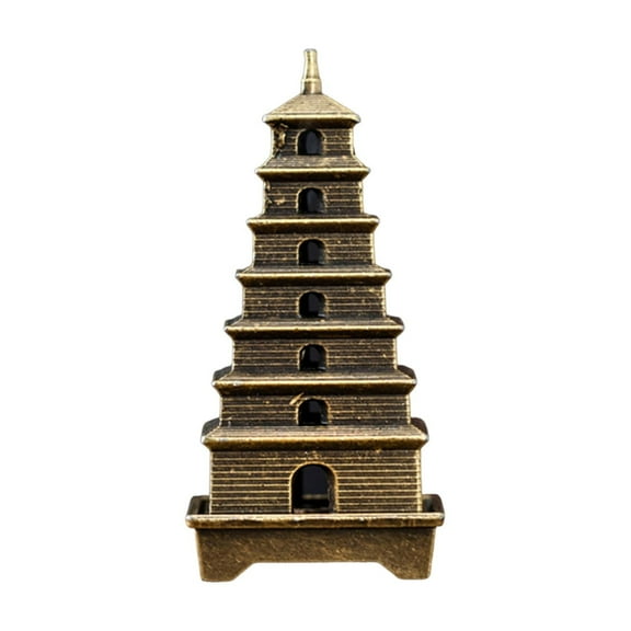 Mini Brass Pagoda Incense Burner for Stick Incense Home Decor Aromatherapy Zen Gift 2" X 2"