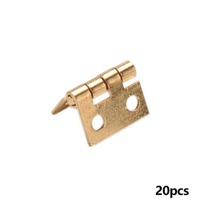 Mini Brass Plated Hinge Small Decorative Jewelry Box Hinges Parts