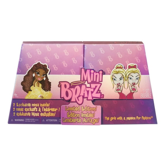 Mini Bratz Limited Edition 2-Pack, Holiday Felicia and Tweevils Mini Figures in Display Packaging, Ages 4 to 14