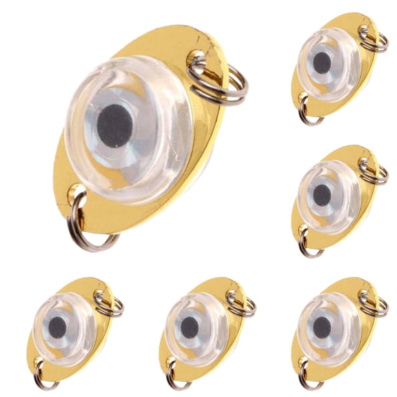 Mini Bright LED Deep Drop Fishing Lures 5PCS, Underwater Diamond Flashing Light Bait Lure for Squid, Fish Eye Attractor Light Lamp, Durable Practical Tool for Night and Deep Sea