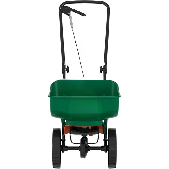 Mini Broadcast Spreader for Seed, Weed and Feed, Fertilizer, Salt, Ice Melt, Push Spreader Holds up to 5,000 sq.ft. Product