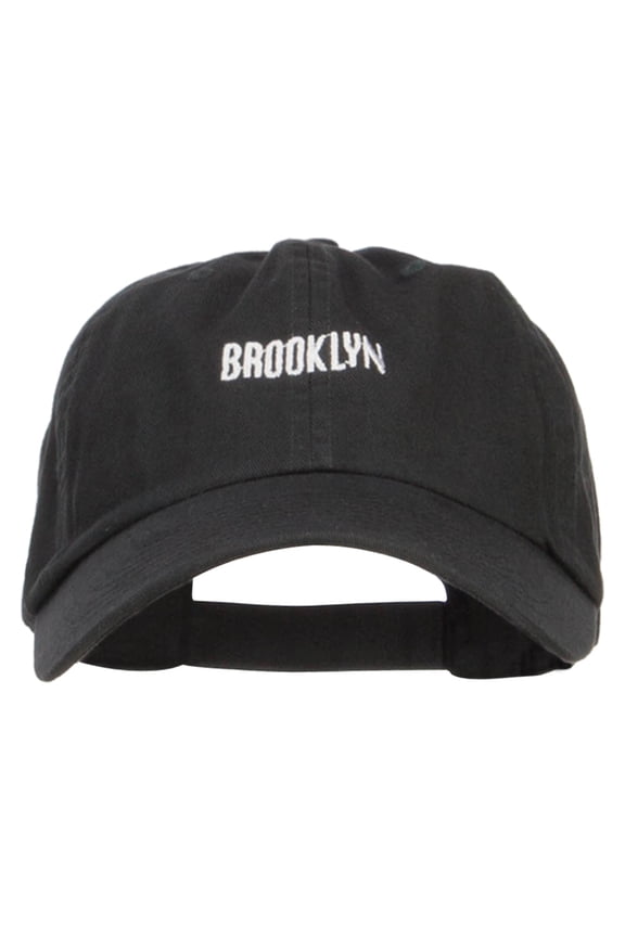 Mini Brooklyn Embroidered Low Cap - Black OSFM