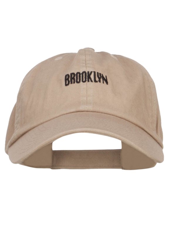 Mini Brooklyn Embroidered Low Cap - Khaki OSFM