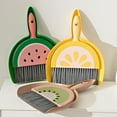 thumbnail image 1 of Mini Broom And Dustpan Set, Lemon Desktop Cleaning Brush, 9.4 x 7.2 in, 1 of 3