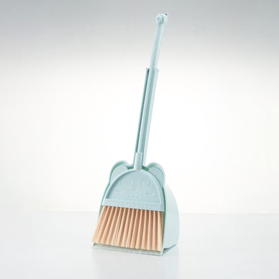 Mini Broom with Dustpan, 20 Inch Brooms With Dustpan Combo Set For Home Broom Dust Pan Set for Housekeeping Pretend Play Cleaning Set for Home Office Kitchen