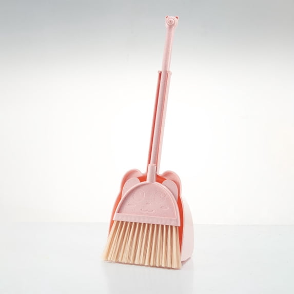 Mini Broom with Dustpan, 20 Inch Brooms With Dustpan Combo Set For Home Broom Dust Pan Set for Housekeeping Pretend Play Cleaning Set for Home Office Kitchen