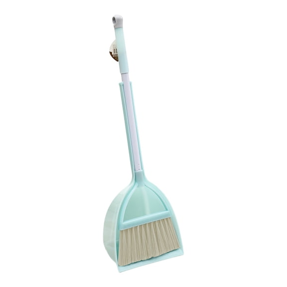 Mini Broom with Dustpan for Kids, Small Broom with Stainless Steel Handle Little Housekeeping Helper Set Small Broom and Dustpan, Home Kitchen Sweeping for Kids