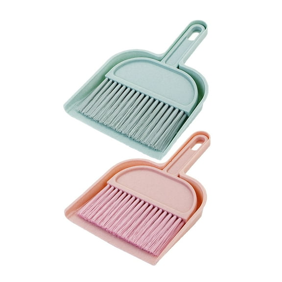 Mini Broom and Dustpan Set Multifunctional Compact Handheld Whisk Broom for Children Pets and