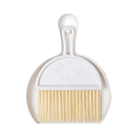 Mini Broom and Dustpan Set, Small Broom and Dustpan Set, Compact Dust Pan and Hand Broom for Cleaning, Storage Shelves, Office Desks, Bathrooms