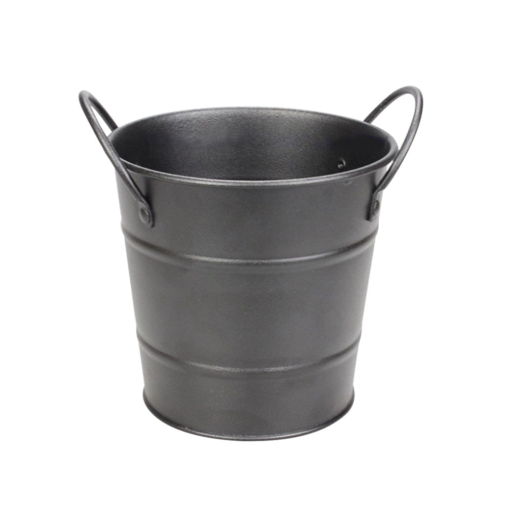 Mini Bucket Creative Metal French Fries Buckets Two Handles Portable