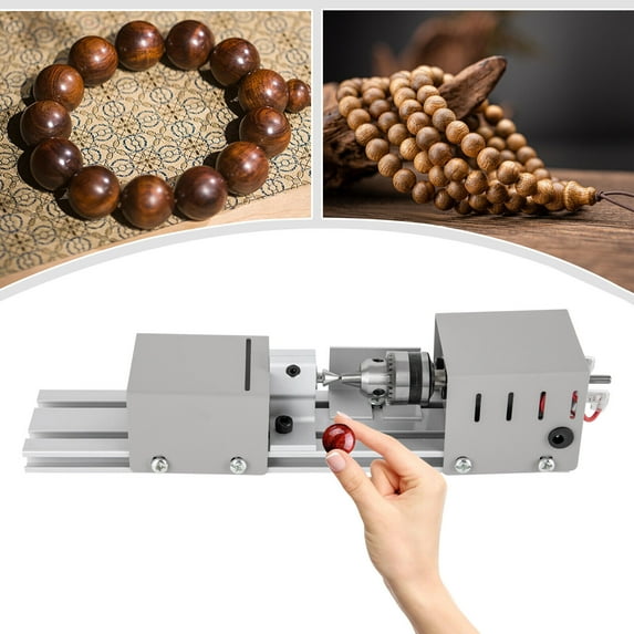 Mini Buddha Beads Rotary Polishing Tool Woodworking Lathe Polisher Machine DIY