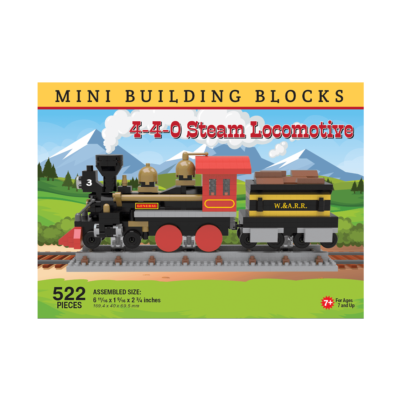 Mini Building Blocks - 4-4-0 Steam Locomotive - Walmart.com