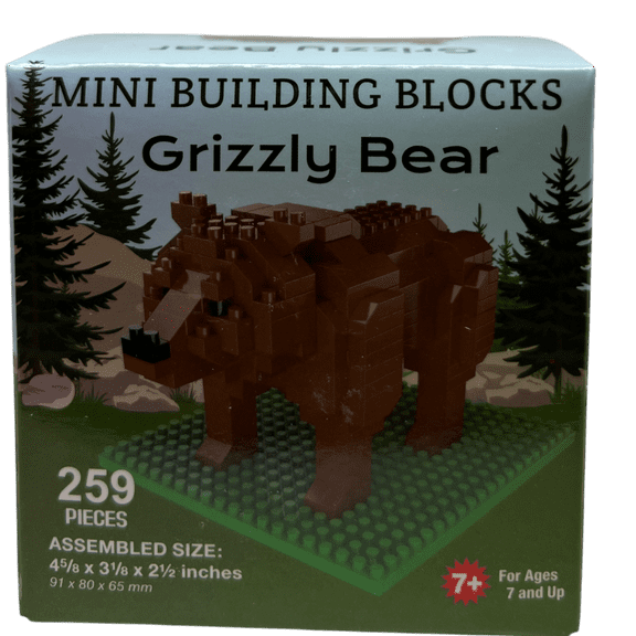 Mini Building Blocks - Grizzly Bear
