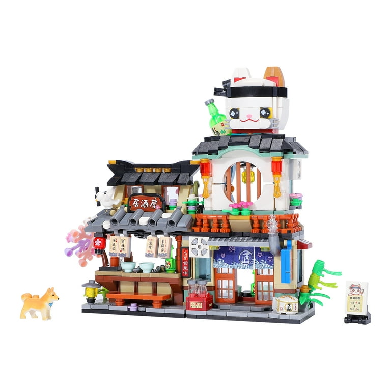 Mini Building Blocks Izakaya Shop 789 PCS Bricks Model, City Street Mini  Bricks MOC Simulation Architecture Toys Set (Not Compatible with Lego)