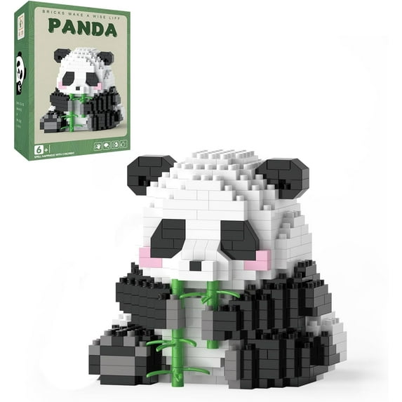 Mini Building Blocks Panda Toy for Kids 13 14 15 16+, Mini Blocks Building Sets for Adults, Easter/Birthday for Teens(554 PCS) (Laid-Back Panda)