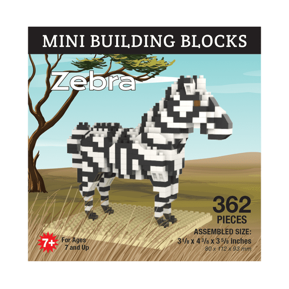 Mini Building Blocks - Zebra
