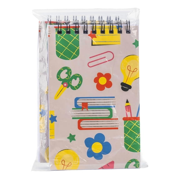 Mini Bulb Spiral Notebook 70 Sheets, 2 count, 5.67 x 3.5 x 0.51 inch, Compact Size for School and Office