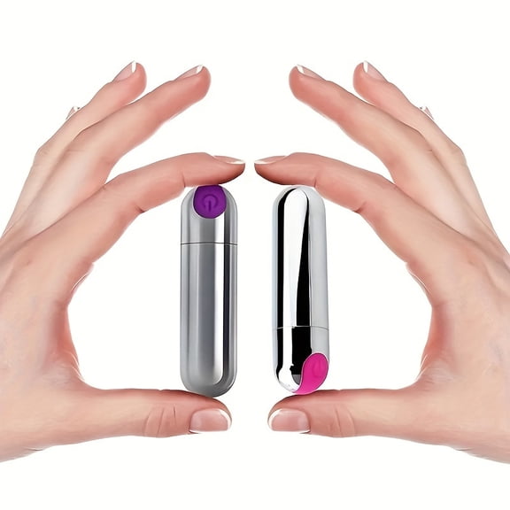Mini Bullet Vibrator - 10 Intense Frequency Modes - Rechargeable & Wireless - Whisper-Quiet Erotic Massage Stick - Perfect For Womens Discreet Pleasure - Premium Adult Toy Supplies-Black