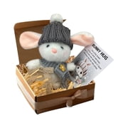 Mini Bunny Cute Easter Gift, Handmades Positive Bunny Inspirational Crochet Animals, Gifts for Family Friend Loved Oness
