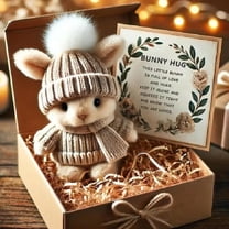 Mini Bunny Hug Cute Easter Gift, Bunny Stuffed Animal, Easter Ideas Bunnies, Doll Emotional Support