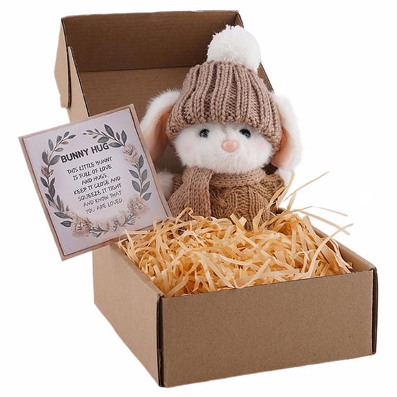 Mini Bunny Hug Easter Gift Bunny Plush Pocket Hug Rabbit Positive D8Y5 GIFT