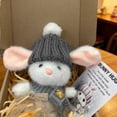thumbnail image 1 of Mini Bunny Stuffed Animal, Cute Huggable Plush Toy, Soft Easter Gift For All, Small Pocket Sized Plushie, Adorable Collectible Toy, 1 of 3