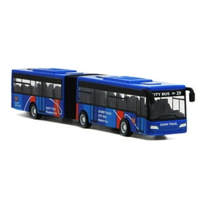 Mini Bus Toy for Kids, Two-Section Extended Alloy Vehicle with Smooth Wheels, Educational Role-Playing Toy for Children Ages 3+