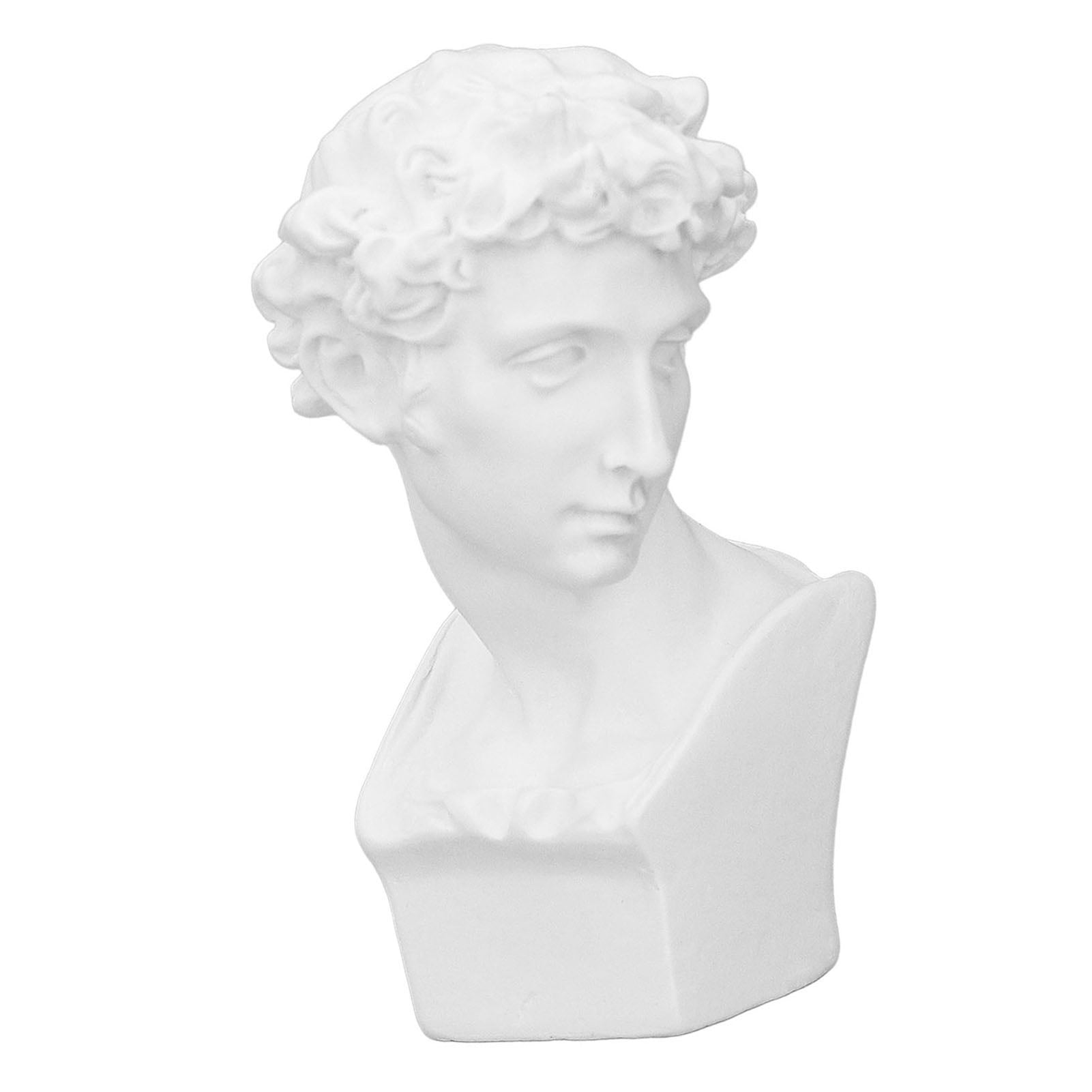Mini Bust Art Figurine, Resin Head Statues Classic Greek Figure Head