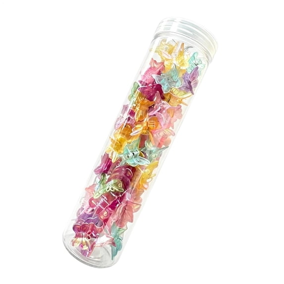 Mini Butterfly Hair Clips, 60 Piece Glitter Barrettes with Non Slip ...