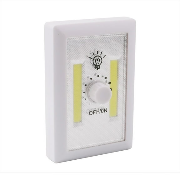 Mini COB LED Cordless Light Switch Wall Night Light Adjustable Brightness Kitchen Cabinet Garage Light