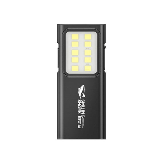 Mini COB LED Work Light, Portable Clip-on Flashlight with 4 Modes, Rechargeable USB Work Lamp for Outdoor Camping Hiking