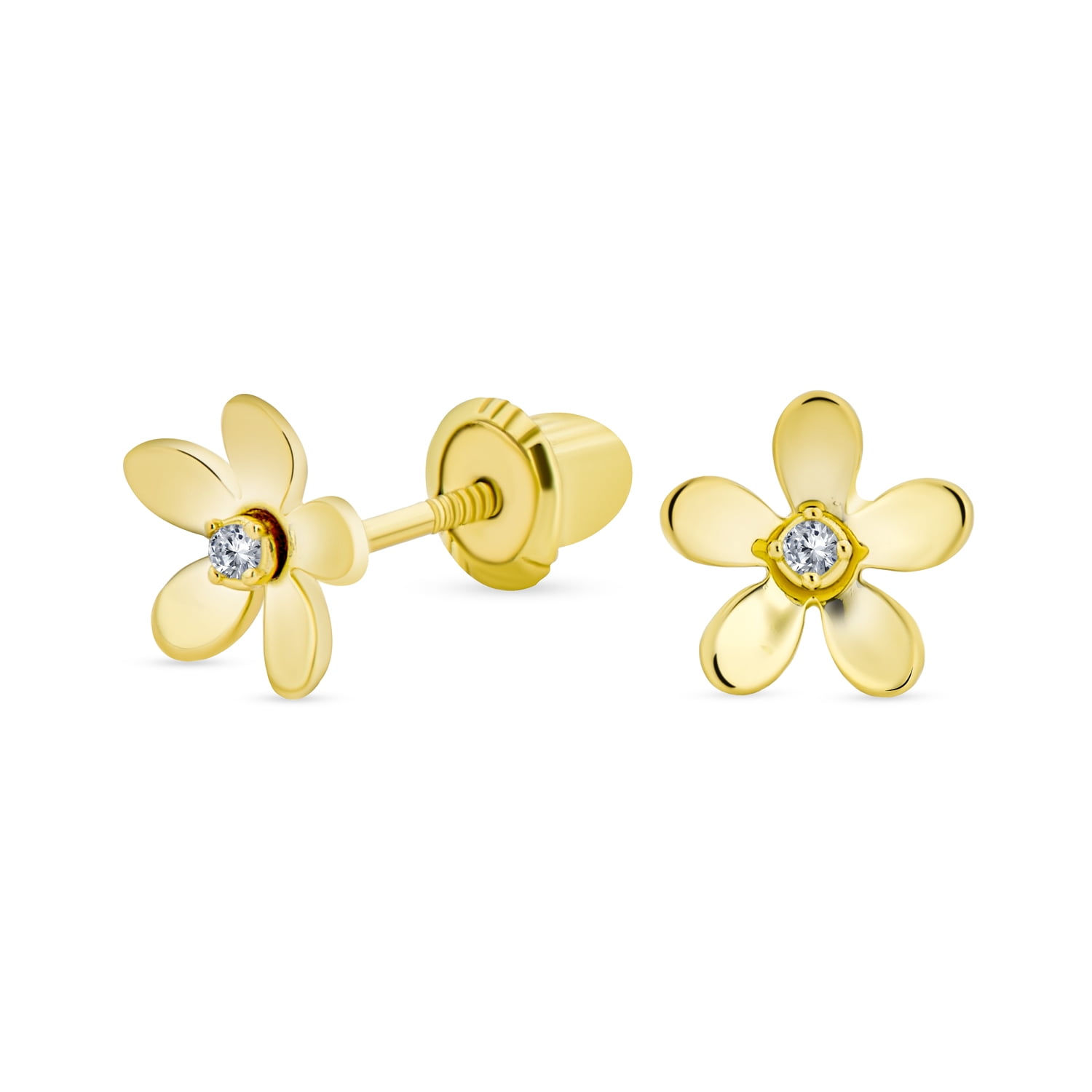 Daisy Studs | Neutral Marble Statement Earrings / Clay Earrings | Pink  Yellow White Speckled Flower Studs