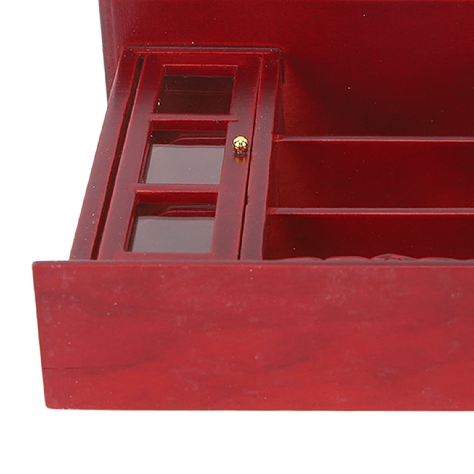 Openable Drawer Mini Cabinet Wooden 1:12 Scale Doll Accessories Bookcase Cupboard with ...
