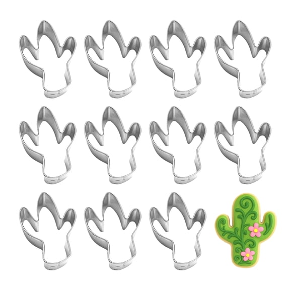 Mini Cactus Dozen Cookie Cutters 2 inches/each W1012-W12 - The Cookie Cutter Shop - Tin Plate Steel