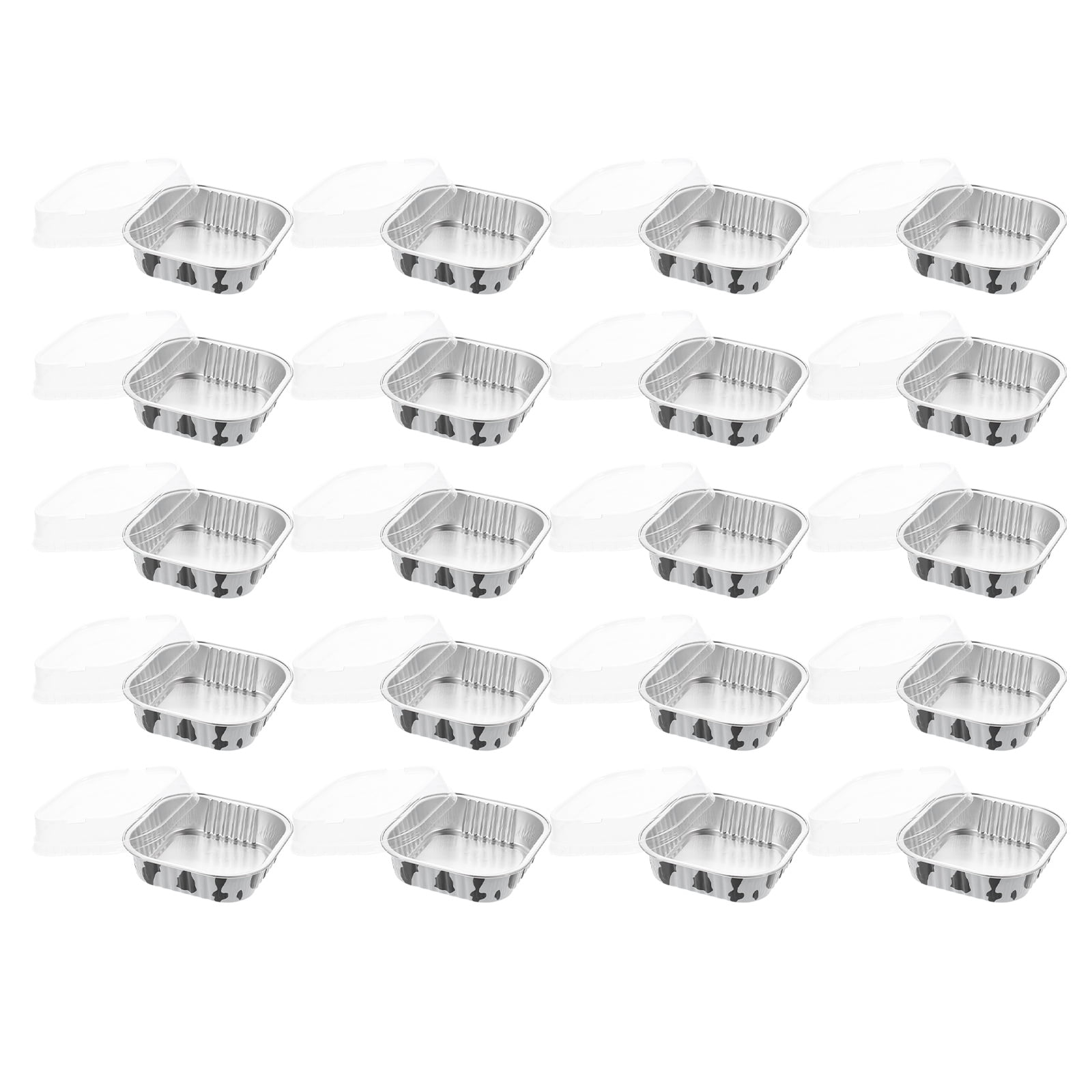 Mini Cake Containers Disposable Food Aluminum Foil Baking Box To Go