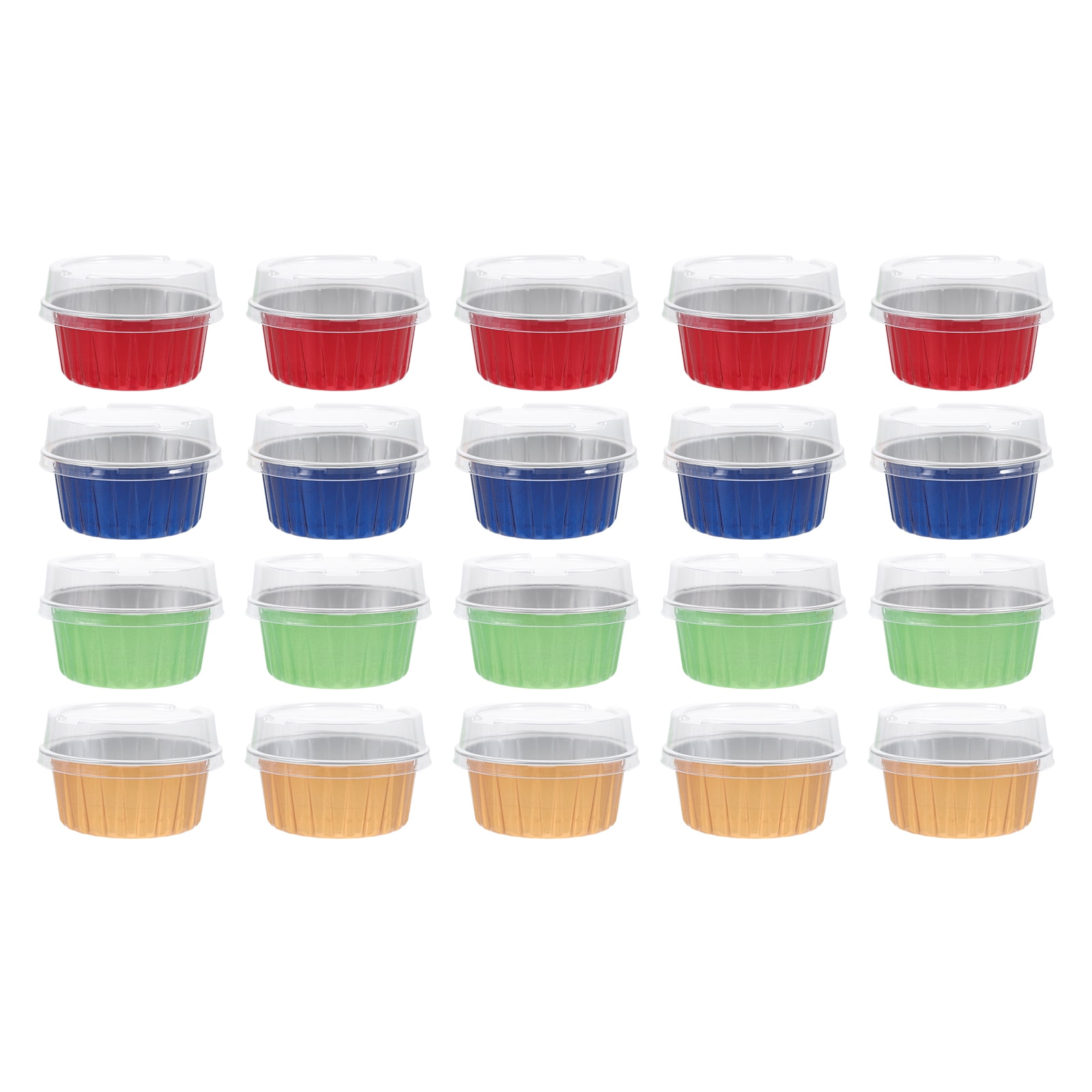 Mini Cakes Disposable Aluminum Foil Cup Ramekins Tins Paper Cups