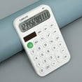 thumbnail image 1 of Mini Calculator, 12 Digit Standard Function, Small Plastic Design, for Home Workspace and Learning Area, Learner and Workspace Computer, White, by FAJHHA, 1 of 8