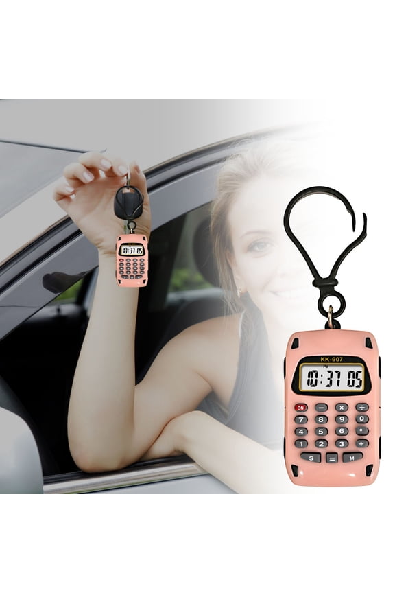 Mini Calculator 8 Digits Calculator with LCD Display,Pocket Size Calculator,Small Calculator Lightweight & Practical Cute Calculator Keychain Student Calculator,For Office,Home,School