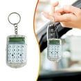 thumbnail image 1 of Mini Calculator Keychain, Pocket Size Calculator with Flip Cover, Portable for School, Office, Home, Lightweight & Stylish (White) 2.4x2.4x0.43", 1 of 9