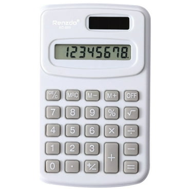 Mini Calculator Pocket Size Student Calculator, Very Small Portable Calculator, Calculator Solar And Battery under $7, Calculation with One Hand, School Math Calculations for Student Calculation Aids