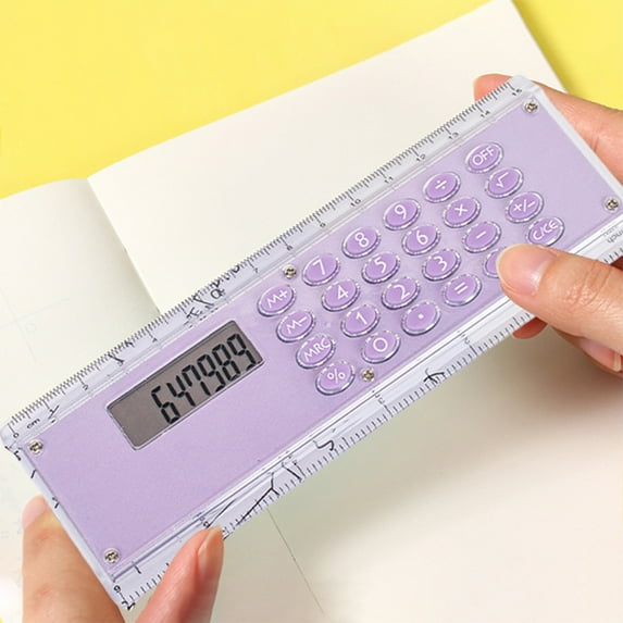 Mini Calculator, Portable Pocket Calculator Handheld Basic Calculator 2 in 1 Calculator for Students School Home Office, Back to School Gift Christmas Birthday