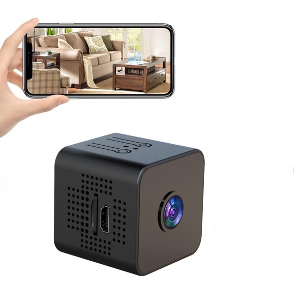 Mini Camera,1080P HD Indoor,Security Camera Tiny Office Secret Surveillance Cams with Video,Human Detection Auto Night Vision
