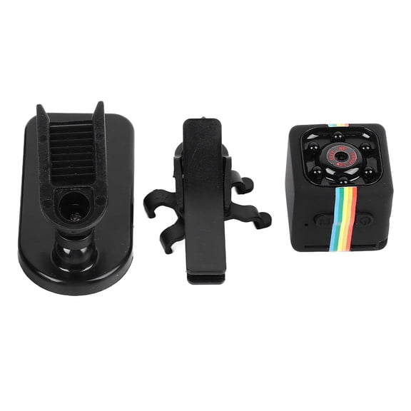 Mini Camera 1080P Portable Security Cam - Waterproof Night Vision for Outdoor Sports & Home Travel (Black, 1080P)