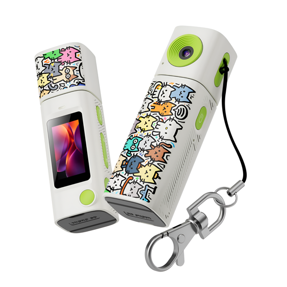 Mini Camera, 2K Recording, 230 Rotatable Lens, Keychain Design for Vlog & Outdoor