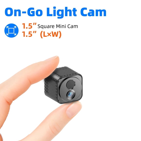 Mini Camera 4K WiFi with 30-Day Life and AI Motion Detection